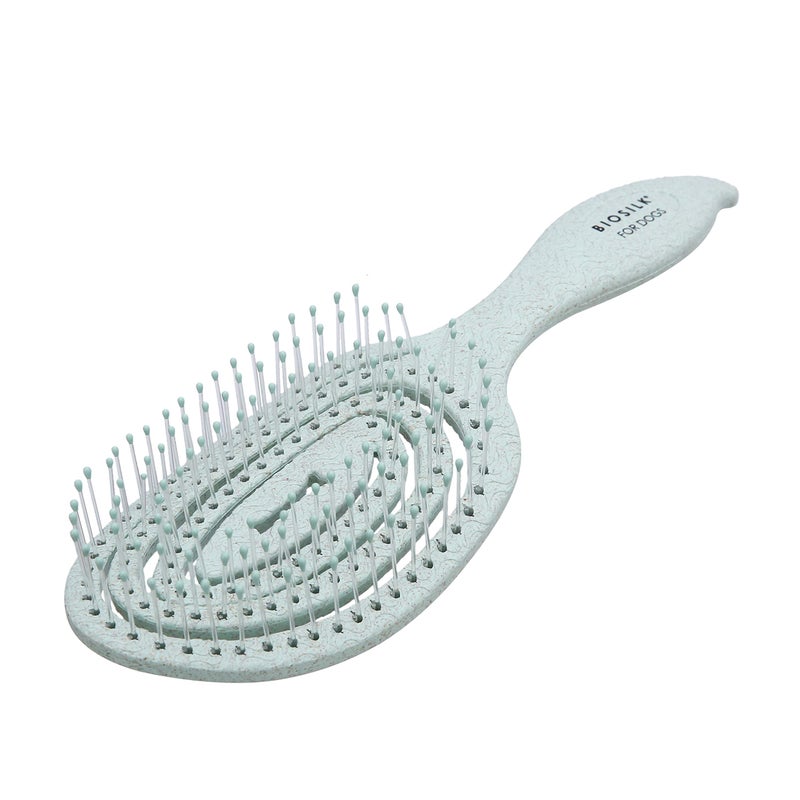 BioSilk for Pets Eco Friendly Detangling Pin Brush for Dogs, Gentle Dog Grooming Brush Designed to Help Remove Knots and Tangles and Support Healthy Coats for All Dogs - Image 1
