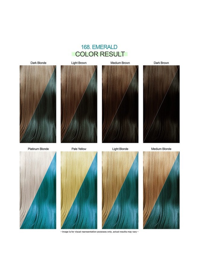 Adore Dore Semi Permanent Hair Color Vegan And Crueltyfree Hair Dye 4 Fl Oz 168 Emerald (Pack Of 1)  - Image 4