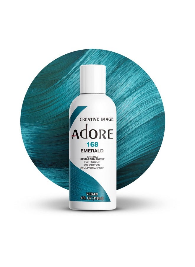Adore Dore Semi Permanent Hair Color Vegan And Crueltyfree Hair Dye 4 Fl Oz 168 Emerald (Pack Of 1)  - Image 2