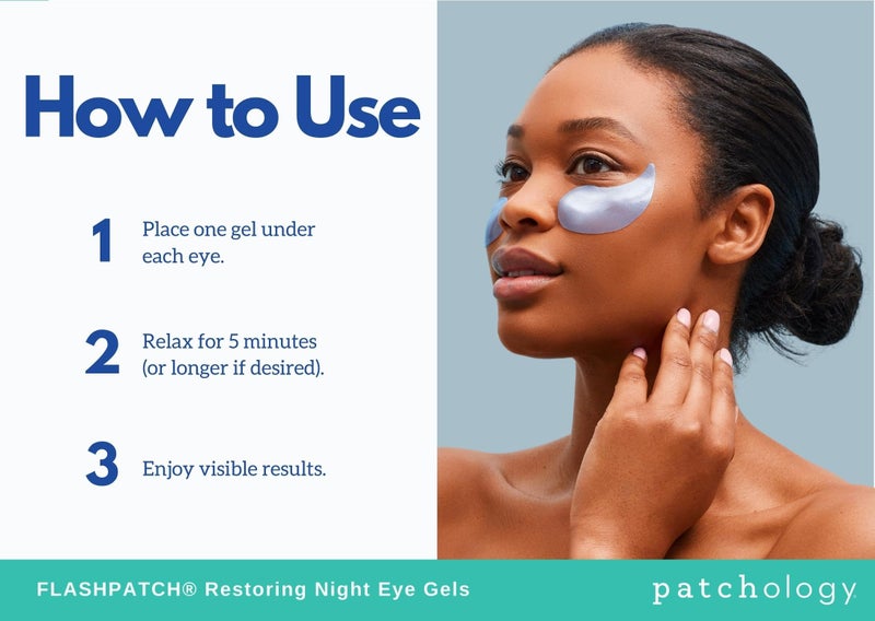 Patchology Restoring Eye Gel Patches with Retinol & Collagen - Eye Masks for Dark Circles, Puffy Eyes & Wrinkles - Anti-Aging Overnight Eye Pads Set - Brighten Skin Care for Eye Bags (30 Pairs) - Image 4