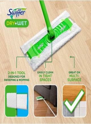 Swiffer Sweeper 2-in-1 Mops for Floor Cleaning, Dry and Wet Multi Surface Floor Cleaner, Sweeping and Mopping Starter Kit, Includes 1 Mop + 19 Refills, 20 Piece Set - pzsku/Z49A1272D4DD17F2FCA63Z/45/_/1692952515/34870d11-8082-454f-a43a-a433d4b538cf