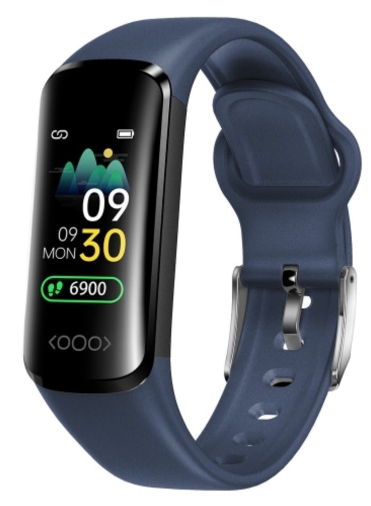 AROAQ TK30 0.96 inch Color Screen Smart Watch,Support Heart Rate / Blood Pressure / Blood Oxygen / Blood Glucose Monitoring(Blue) - Image 1