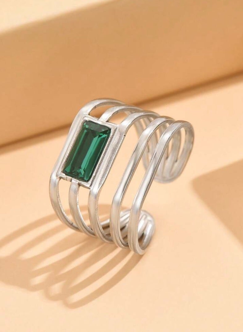 Equal Amazing Silver Stainless Steel Ring For Women One Size - Image 1