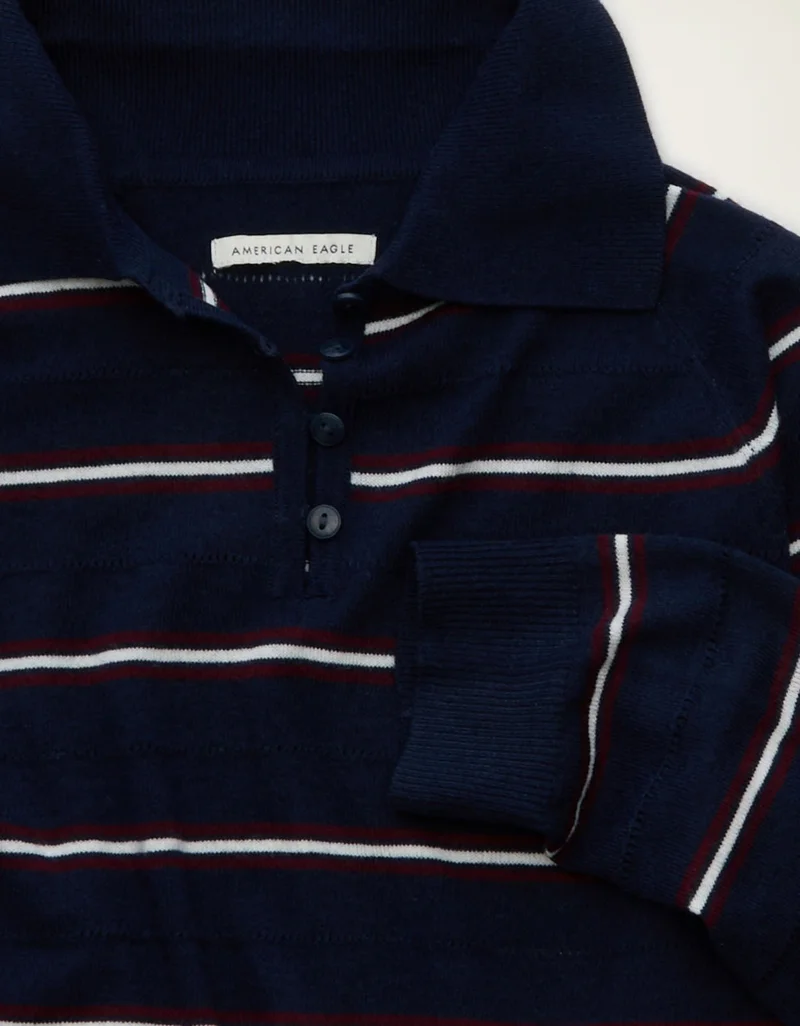 American Eagle  AE Oversized Button Up Sweater Polo for Women | Best Price UAE