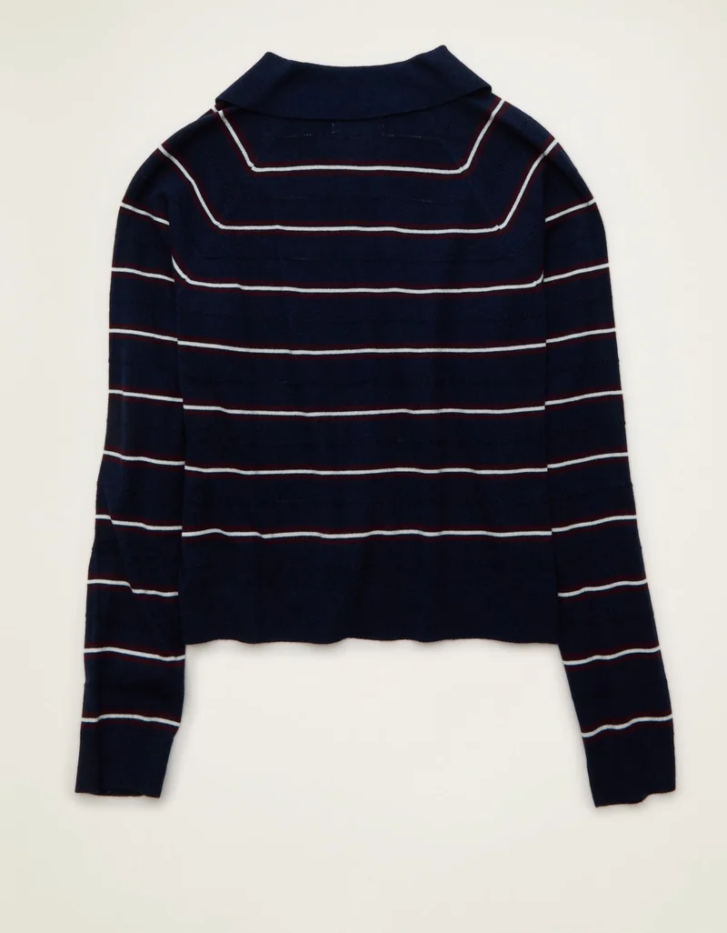 American Eagle  AE Oversized Button Up Sweater Polo for Women | Best Price UAE