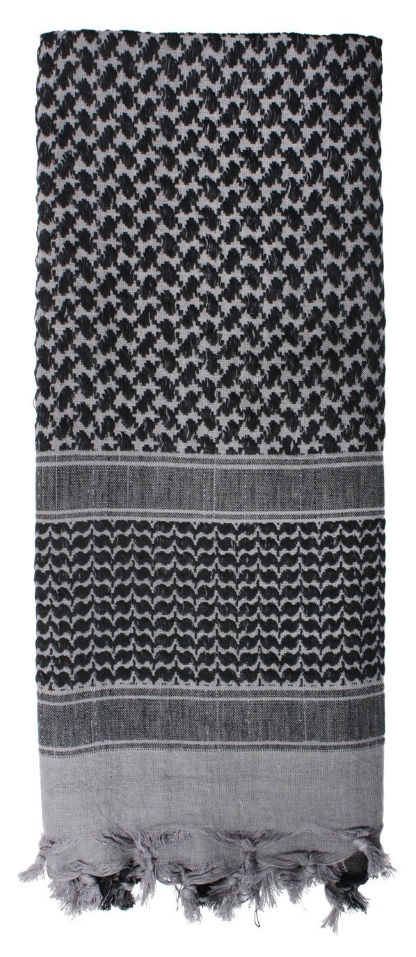 Rothco Lightweight Shemagh – Outdoor Tactical Camping Survival Head & Neck Essential (Grey, One Size) - Image 1