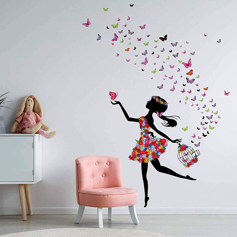 DEKOSH Girl Wall Decals for Baby Nursery | Peel & Stick Decorative Wall Art Sticker for Teen Girl Bedroom, Playroom Mural - Image 3