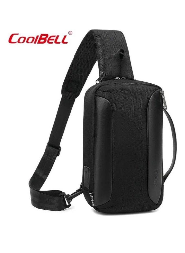 كول بيل حقيبة صدر رجالية مقاومة للماء مع منفذ شحن USB 3.0 - Image 3