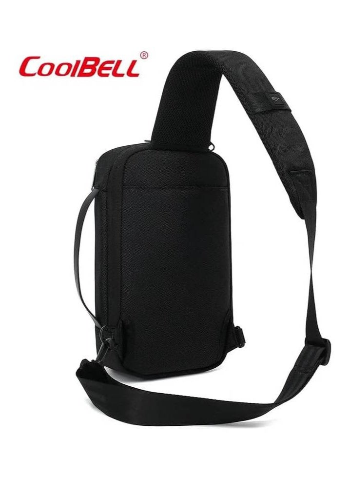 كول بيل حقيبة صدر رجالية مقاومة للماء مع منفذ شحن USB 3.0 - Image 5