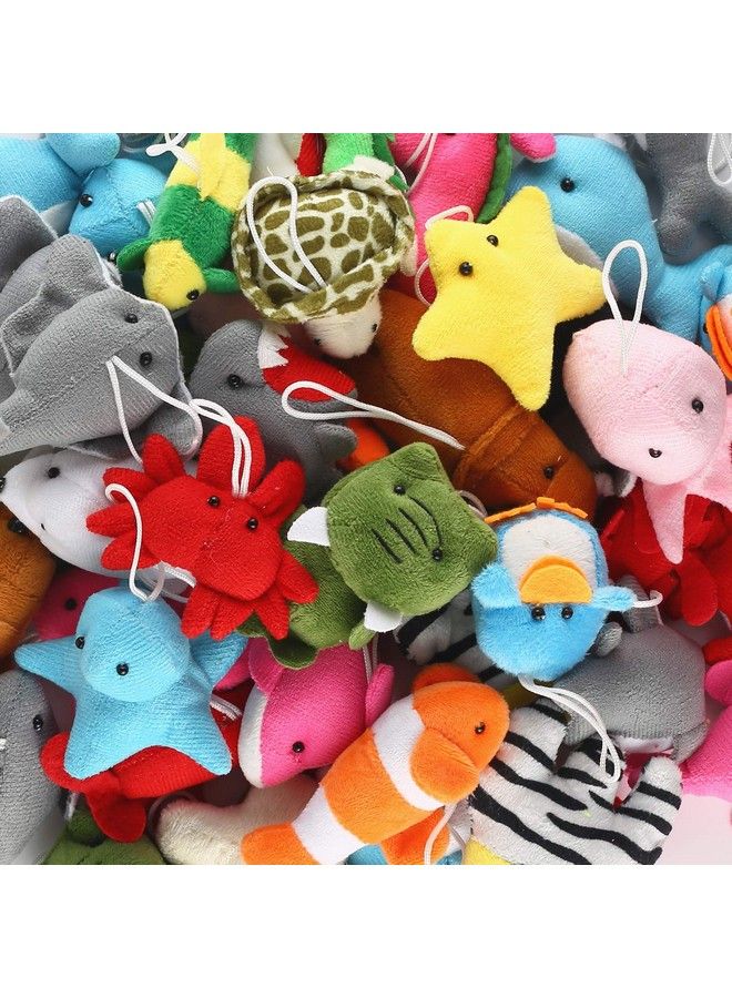 25 Pack Mini Ocean Animal Plush Toys,Sea Creatures Stuffed Toy For Kid Party Favor,Small Keychain Decoration For Christmas Tree,Goody Bag Fillers,Stocking Easter Eggs Stuffers,Basket Fillers,Dog Cat - Image 5
