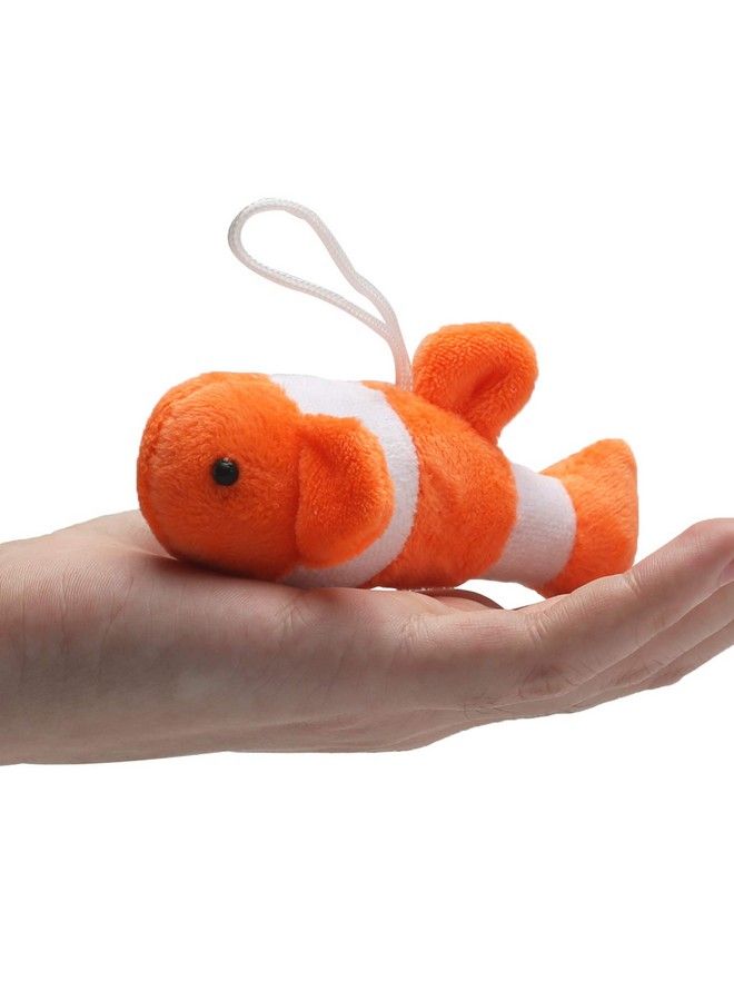 25 Pack Mini Ocean Animal Plush Toys,Sea Creatures Stuffed Toy For Kid Party Favor,Small Keychain Decoration For Christmas Tree,Goody Bag Fillers,Stocking Easter Eggs Stuffers,Basket Fillers,Dog Cat - Image 4