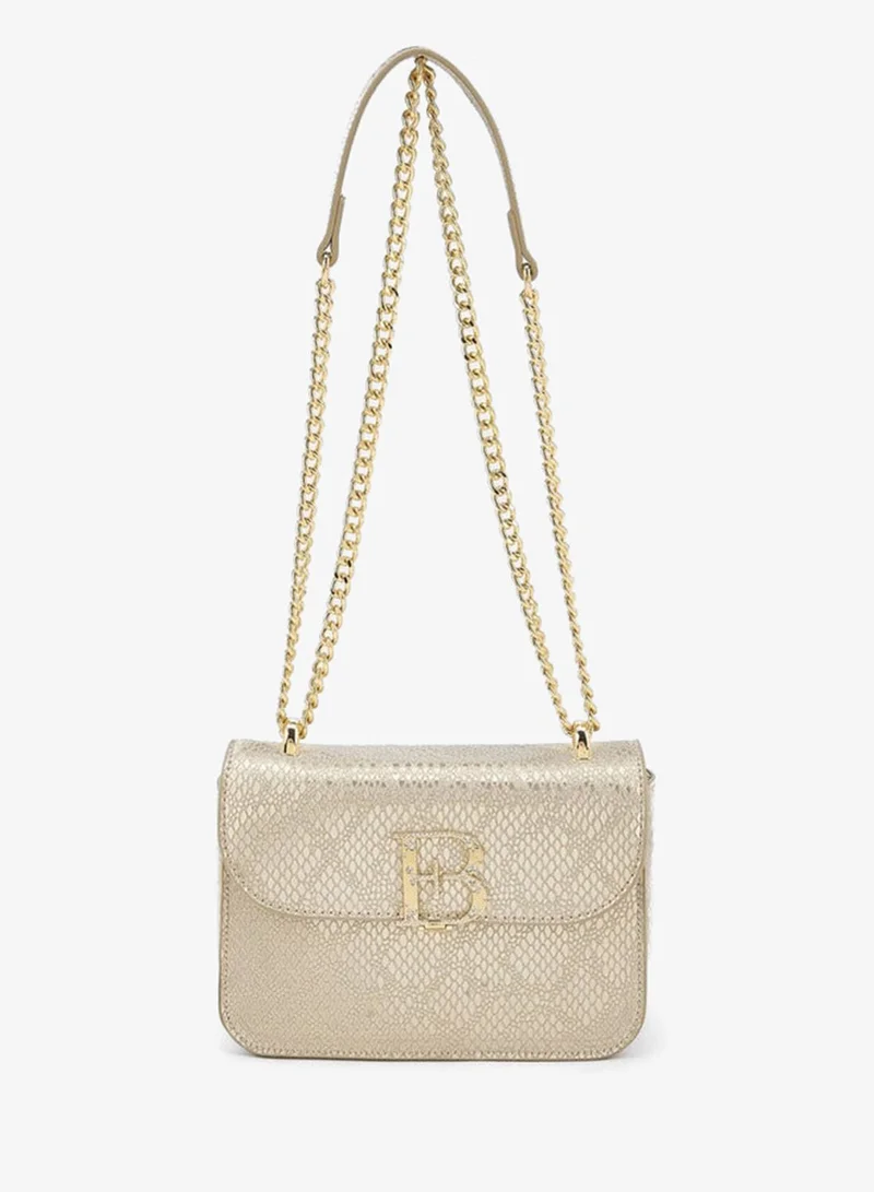 FLORA BELLA METALLIC PU CROSSBODY BAG WITH ADJUSTABLE SHOULDER STRAP Ramadan Collection