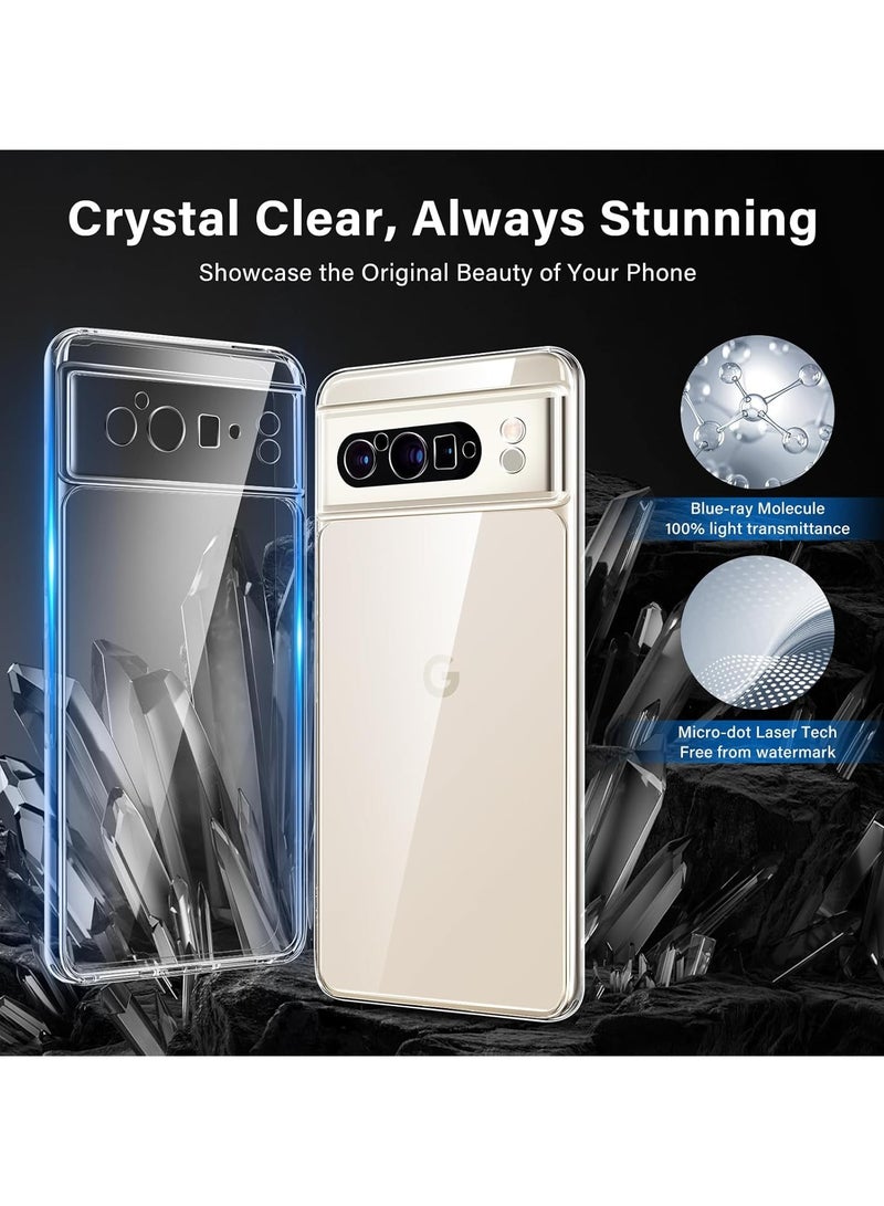vesus Protective Hard PC Case Cover For Google Pixel 9 Pro 5G 2024 Clear  - Image 2
