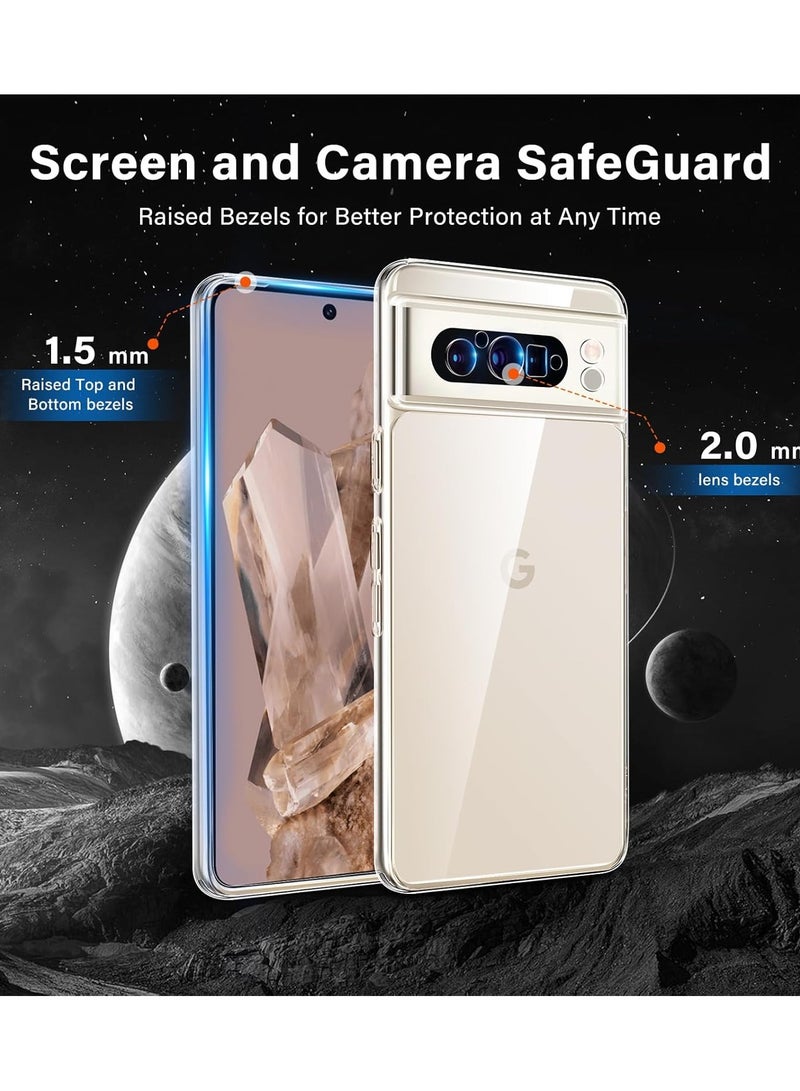 vesus Protective Hard PC Case Cover For Google Pixel 9 Pro 5G 2024 Clear  - Image 3
