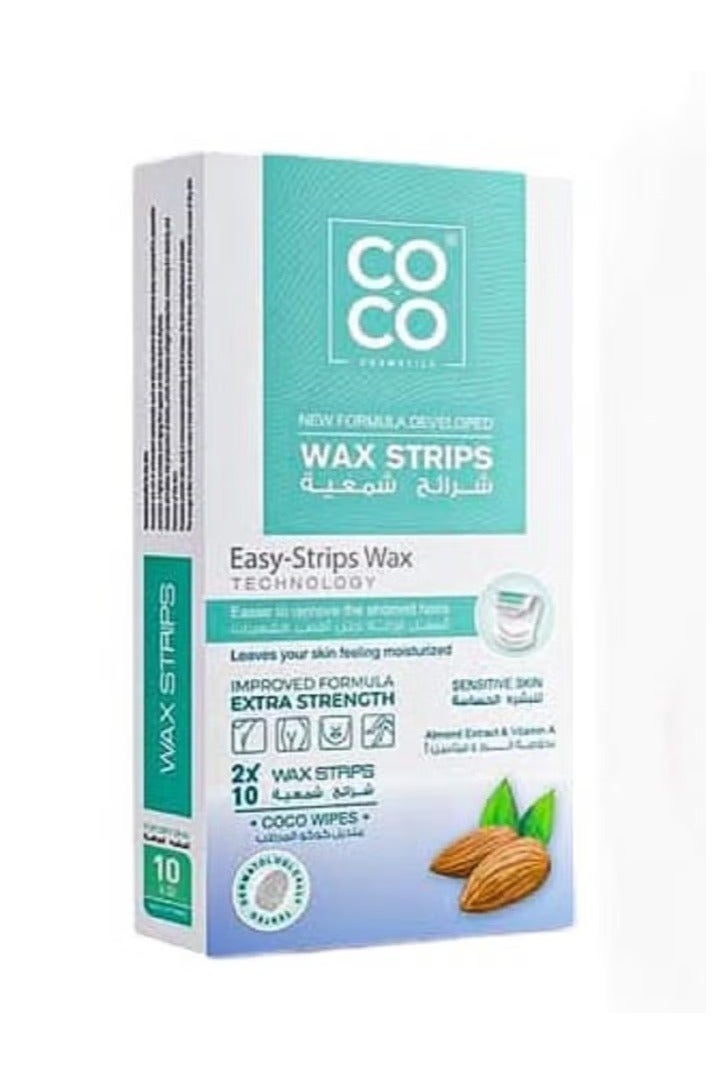 كوكو شرائح شمعية لإزالة الشعر بخلاصة شمع جوز الهند واللوز - Image 1