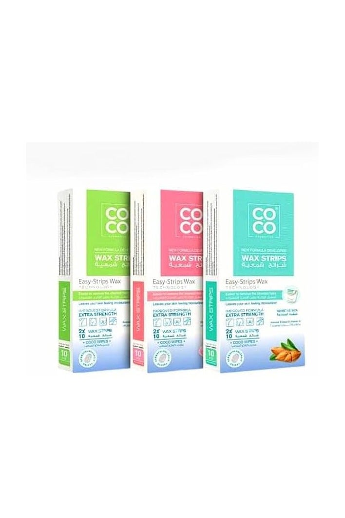 كوكو شرائح شمعية لإزالة الشعر بخلاصة شمع جوز الهند واللوز - Image 2
