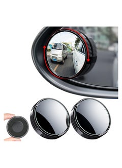 RATSAW 2 Pcs Blind Spot Car Mirror Universal Rainproof 360 Degree Adjustable Car Visual Aid Mirror Reusable Rearview Mirror With Sucker For Cars Trucks  - Image 1