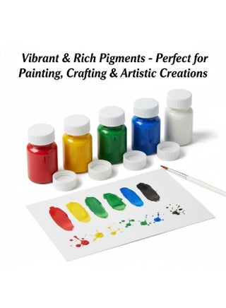 6-Color Watercolor Paint Set with Nylon Brush – Non-Toxic, Washable Art Supplies for Kids, Adults, & Beginners | Perfect for Card Making, Illustrations, Painting, Calligraphy, DIY Crafts & Creative Painting Projects - view 3