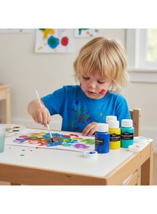 6-Color Watercolor Paint Set with Nylon Brush – Non-Toxic, Washable Art Supplies for Kids, Adults, & Beginners | Perfect for Card Making, Illustrations, Painting, Calligraphy, DIY Crafts & Creative Painting Projects - view 2