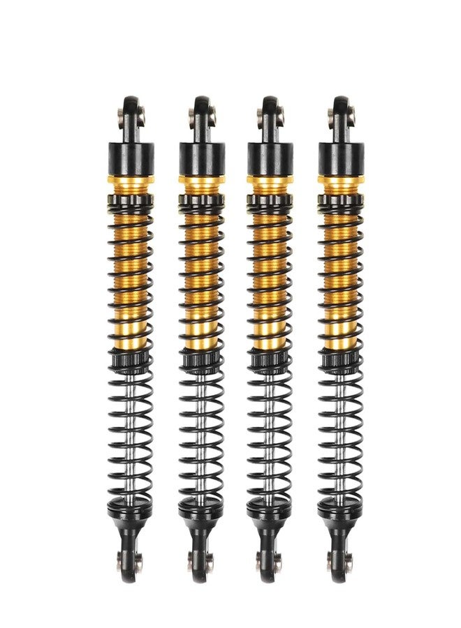 LAFEINA 4PCS Aluminum Threaded Shock Absorber Oil Damper for 1/12 Mini Crawler 1/18 RC Crawler Car TRX4M TRX4MT Upgrade Parts (Gold, 71mm) - Image 4