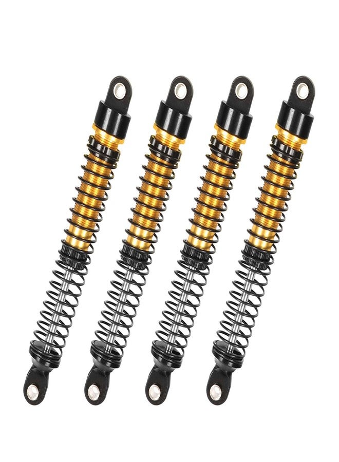 LAFEINA 4PCS Aluminum Threaded Shock Absorber Oil Damper for 1/12 Mini Crawler 1/18 RC Crawler Car TRX4M TRX4MT Upgrade Parts (Gold, 71mm) - Image 5