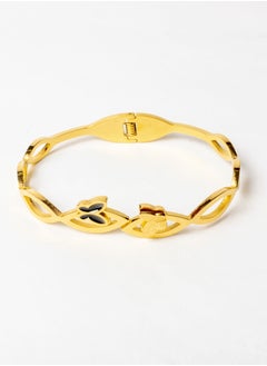 Stainless Steel 316 Bangal Bracelet with a Butterfly Premium Quality & Against Color Change