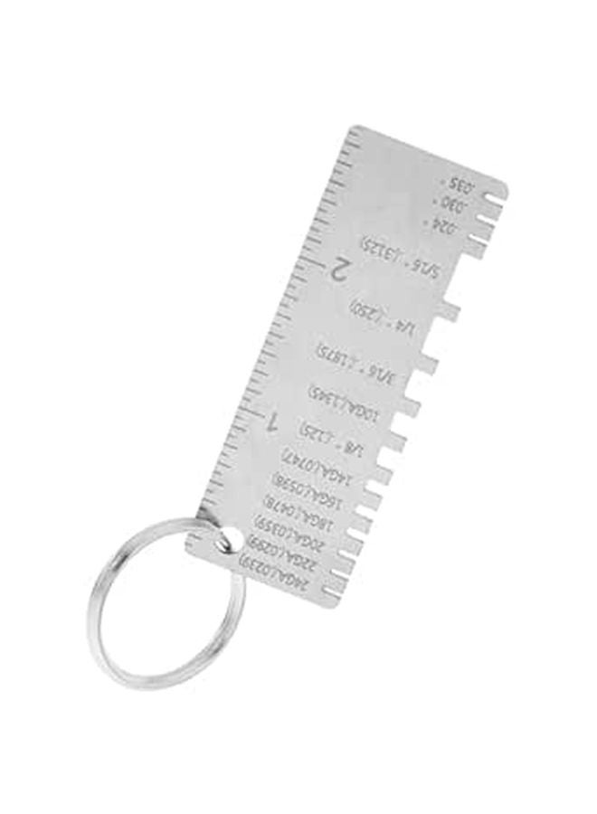 Stainless Steel Welding Gauge Tool for Gap Thickness Measurement Weld Inspection Ruler - Image 1