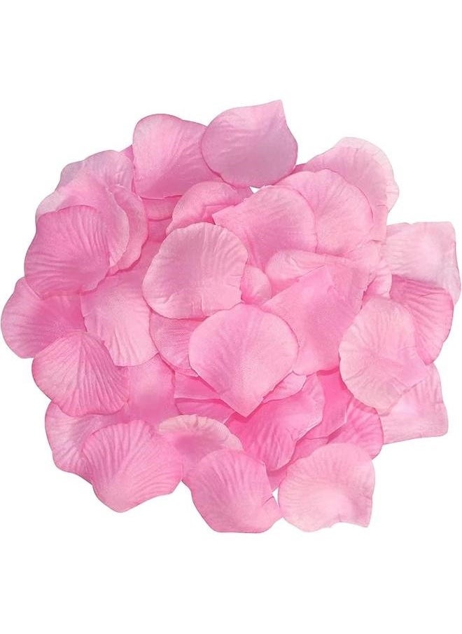 yongsheng 1150-Piece Artificial Rose Petal Set Pink 5x5.5cm，Artificial Silk Rose Petals Flower Petals for Wedding Decoration Party Valentine’s Day (Pink)  - Image 3