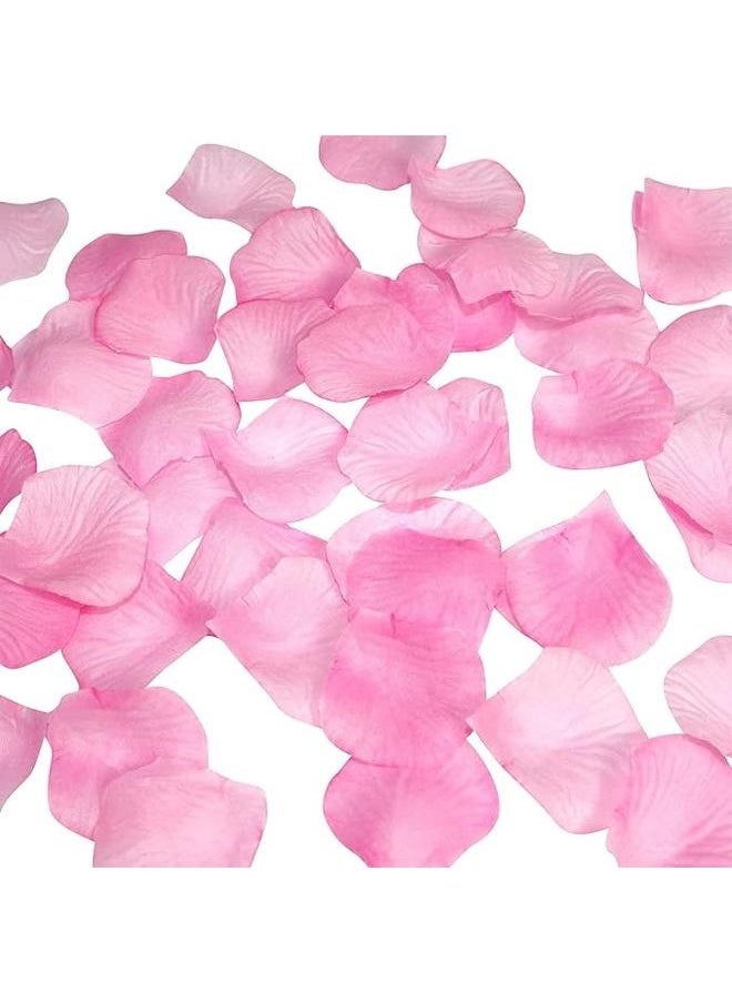 yongsheng 1150-Piece Artificial Rose Petal Set Pink 5x5.5cm，Artificial Silk Rose Petals Flower Petals for Wedding Decoration Party Valentine’s Day (Pink)  - Image 4