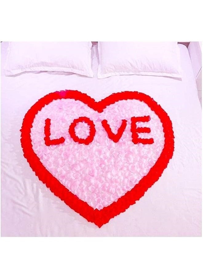 yongsheng 1150-Piece Artificial Rose Petal Set Pink 5x5.5cm，Artificial Silk Rose Petals Flower Petals for Wedding Decoration Party Valentine’s Day (Pink)  - Image 5
