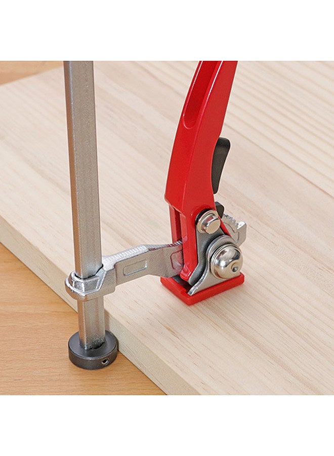 Woodworking Desktop Quick Acting Hold Down Clamp Fixed Clip Quick Hold Bench Dog Clamp Adjustable Ratchet Press for Woodworking Benches  - Image 2