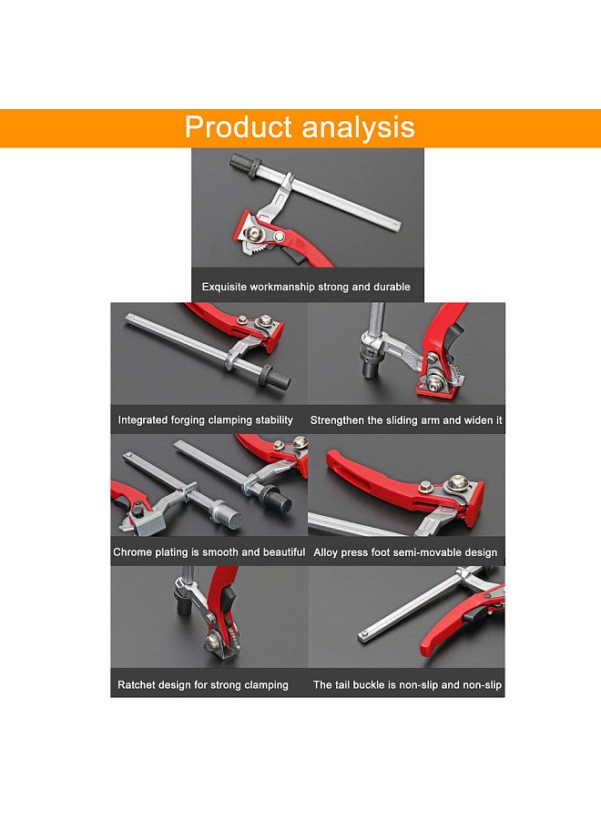 Woodworking Desktop Quick Acting Hold Down Clamp Fixed Clip Quick Hold Bench Dog Clamp Adjustable Ratchet Press for Woodworking Benches  - Image 3