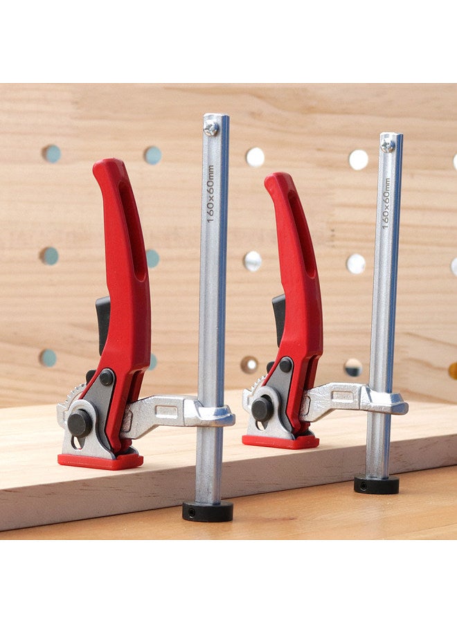 Woodworking Desktop Quick Acting Hold Down Clamp Fixed Clip Quick Hold Bench Dog Clamp Adjustable Ratchet Press for Woodworking Benches  - Image 5