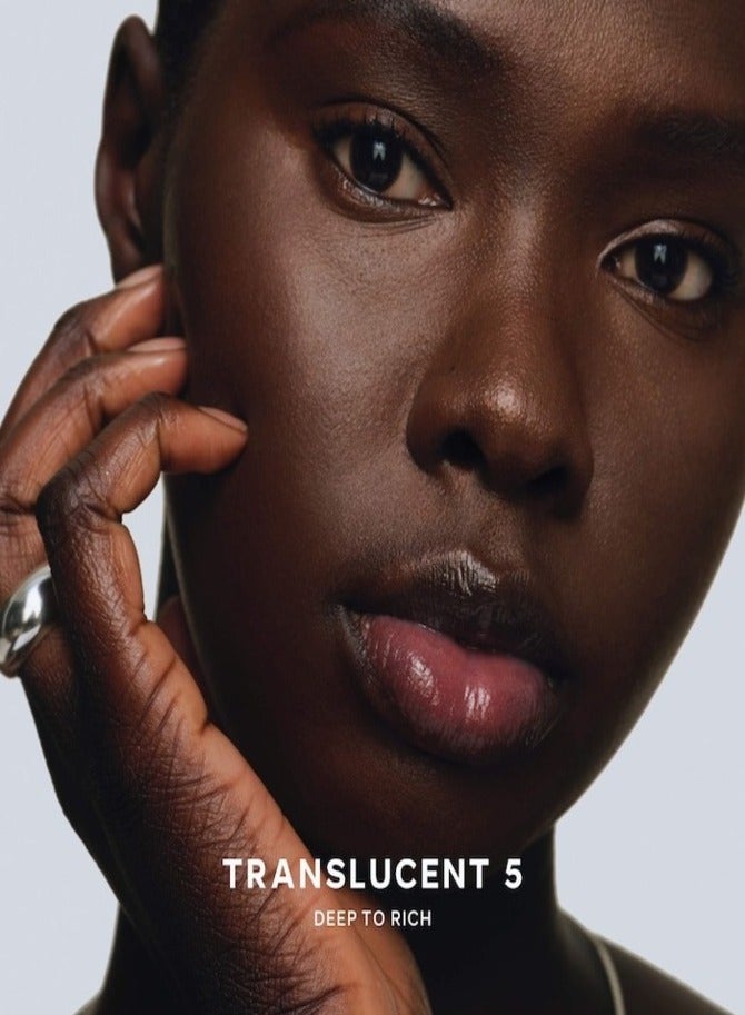 Saie Slip Tint™ Undetectable Baked Setting Powder , Translucent 5 - Deep to Rich 7g – Lightweight, Blurring, Shine-Control Finishing Powder - Image 3