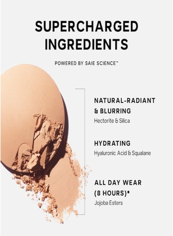 Saie Slip Tint™ Undetectable Baked Setting Powder , Translucent 5 - Deep to Rich 7g – Lightweight, Blurring, Shine-Control Finishing Powder - Image 5