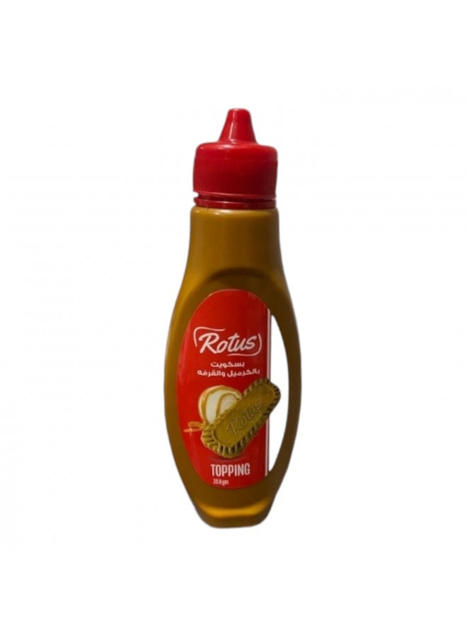 Rotus Caramel and Cinnamon Biscuit Topping Sauce - 350g - Image 1