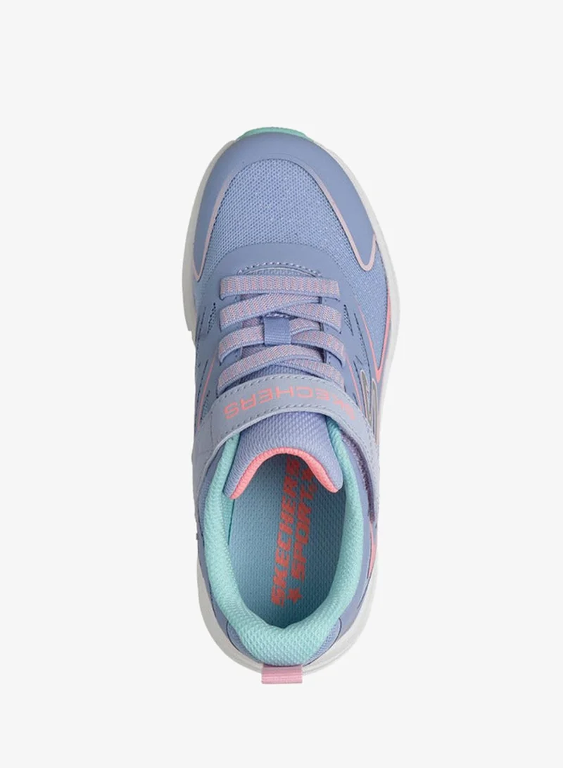 SKECHERS Girls Microspec Tread Hook & Loop Sneakers - 303882L-Pwmt-Cp