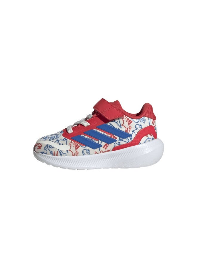 Adidas Runfalcon Dino El I White Running Shoes For Infant 3K - Image 2