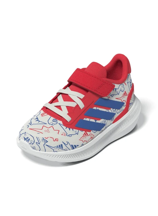 Adidas Runfalcon Dino  El I U White Running Shoes For Kids