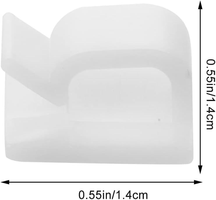 100 Pcs Self Adhesive Cable Management Clips Cord Organizer Wire Clamps White - Image 4