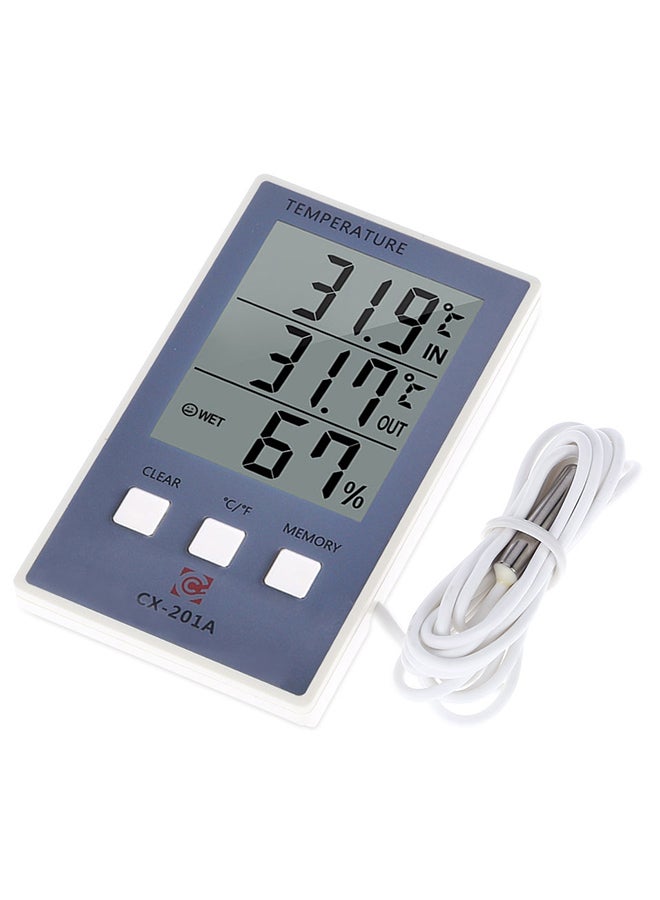 Digital Temperature Humidity Thermometer Grey 0.069kg - Image 3