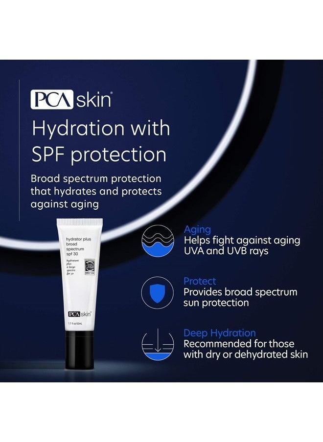PCA SKIN - Hydrator Plus Broad Spectrum SPF 30 - Oil-Free Ultra-Hydrating Face & Body Sunscreen with 5.4% Zinc Oxide (1.7 fl oz) - Image 1