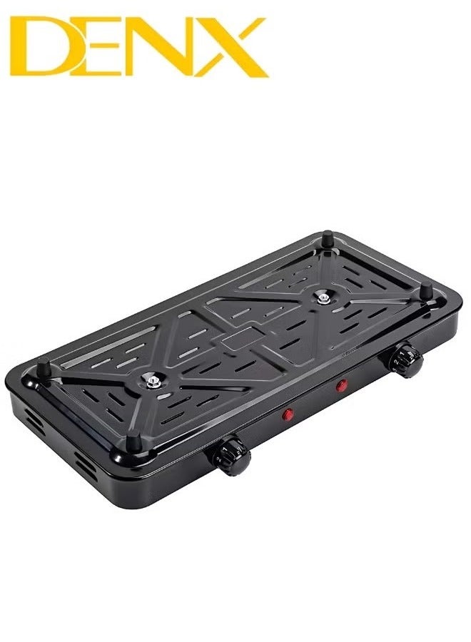 دينكس DX2049 - طبق تسخين مزدوج الملف , طبق ساخن، موقد كهربائي مزدوج الشعلة 2000 وات، موقد تسخين بلفائف محمولة، 220 فولت خفيف الوزن من الفولاذ المقاوم للصدأ، موقد للمطبخ والتخييم - Image 5