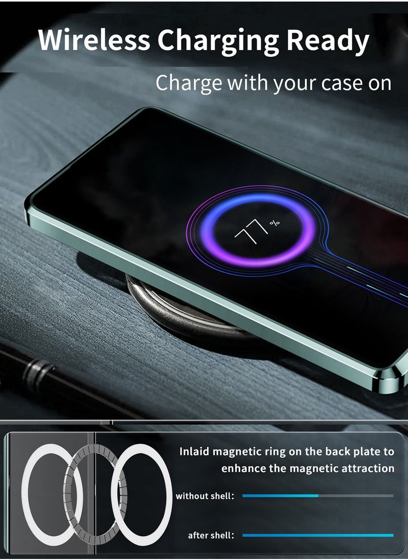 Generic - Samsung S23 Ultra 5G Metal Case Compatible with MagSafe Wireless Charger Translucent Shokproof Protective Back with Camera Lens Protection Magnetic Case Cover for Galaxy S23 Ultra 5G Accessories - Image 1
