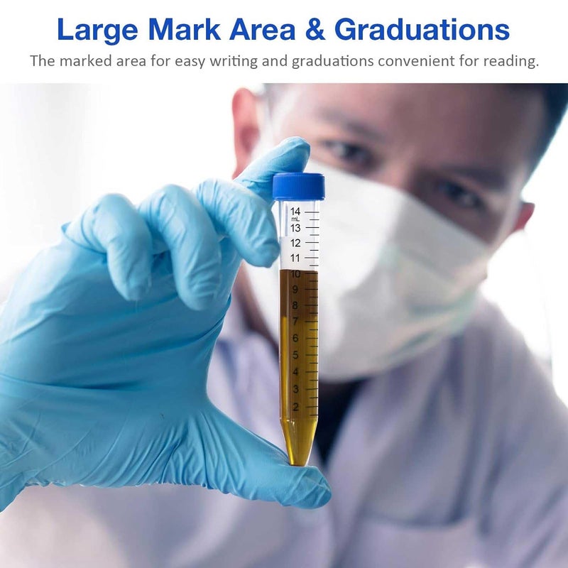 Simpure Albert's Filter 15ml Centrifuge Tubes with Screw caps, Conical Bottom Graduated Marks, Sterile PP Non- pyrogenic, DNase/RNase Free, Pack of 50rogenic, DNase/RNase Free, Pack of 50 - Image 5