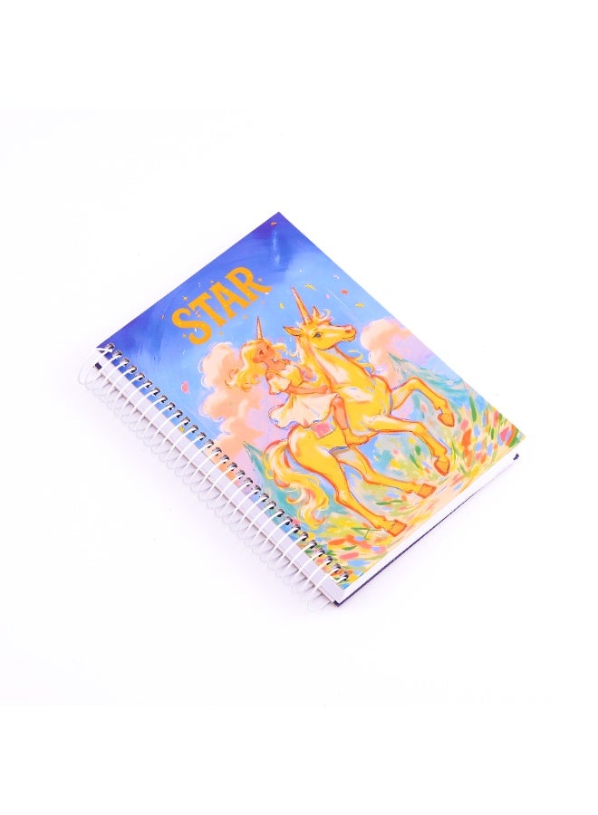 Borg El Arab Printed A5 Sketchbook Wirebound 100 Sheets - Image 1