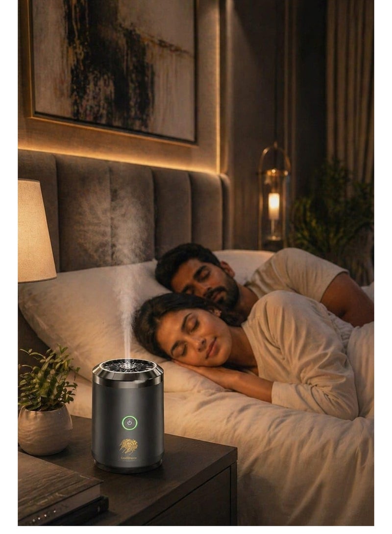 Genrics Oud Bakhoor Electric Burner Portable USB Rechargeable Arabic Aroma Diffuser for Home Office Car Fast Heating Incense Burner - Image 2