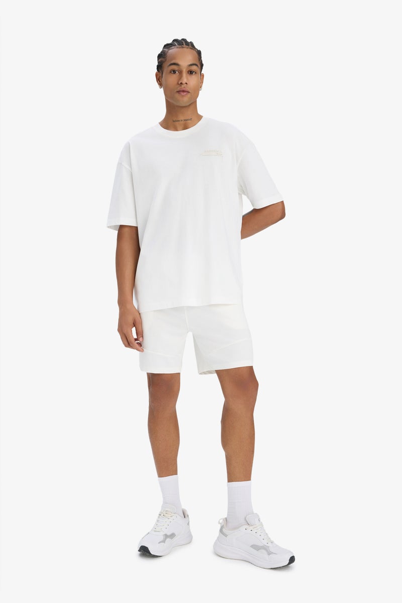 DeFacto Beige Man DeFactoFit Standard Fit Sports Shorts Casual - Image 1