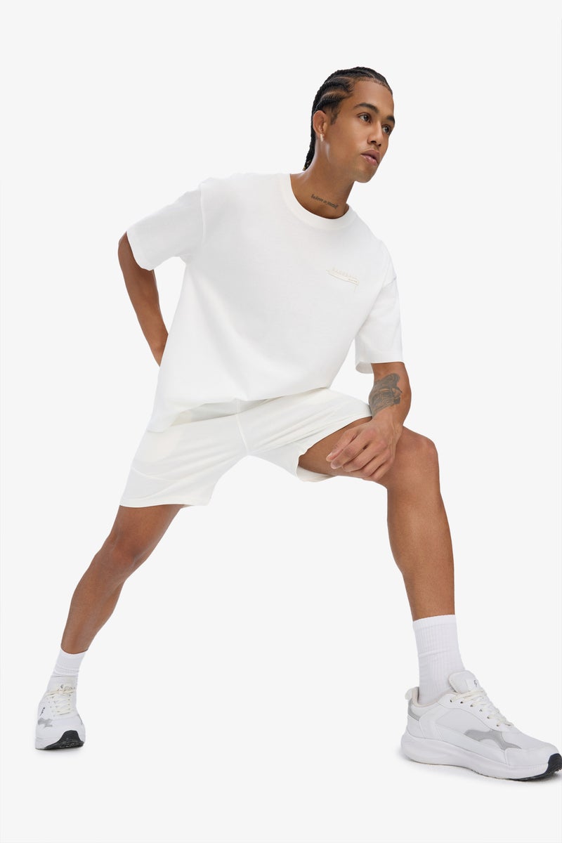 DeFacto Beige Man DeFactoFit Standard Fit Sports Shorts Casual - Image 2