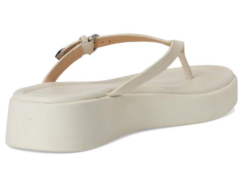 Frye Women Maya Buckle Thong Sandals Ivory 8.5 Medium - Image 5